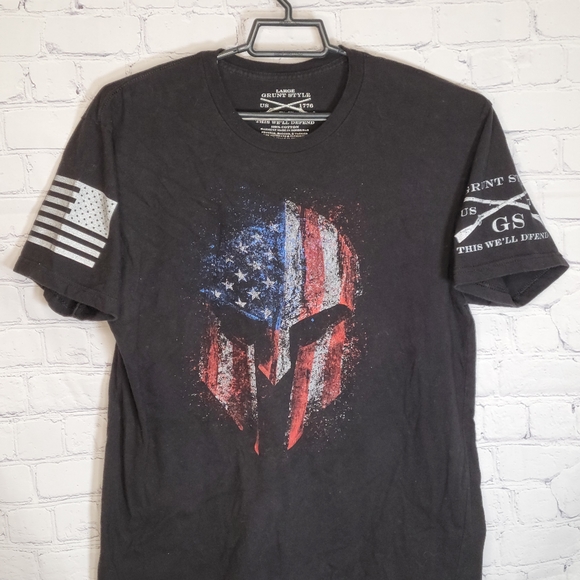 Grunt Style Skull Tshirt size Large - Picture 4 of 5